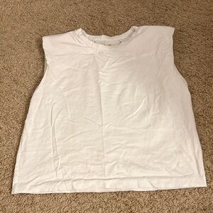 Madewell White Muscle Tee